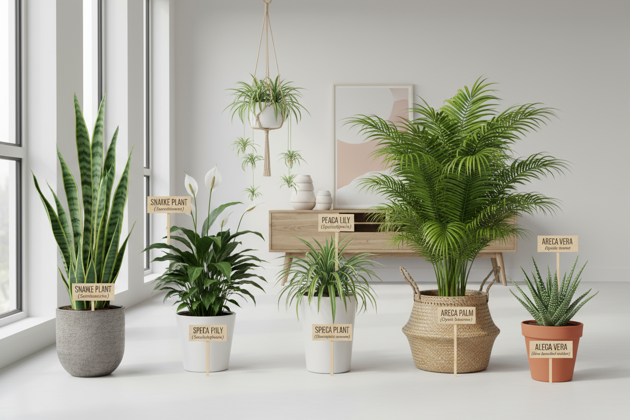 TOP FIVE OXYGEN MAKING PLANTS INDOOR
